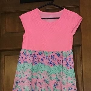 Wonder Nation Floral And Pink Dress